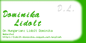 dominika lidolt business card